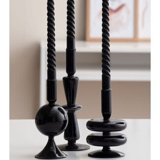 Present Time Kandelaar Sparkle Ball zwart