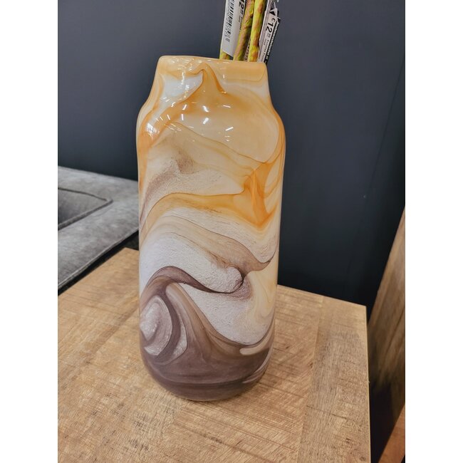 PTMD Vaas Evodie oranje met rode marmeren effect M