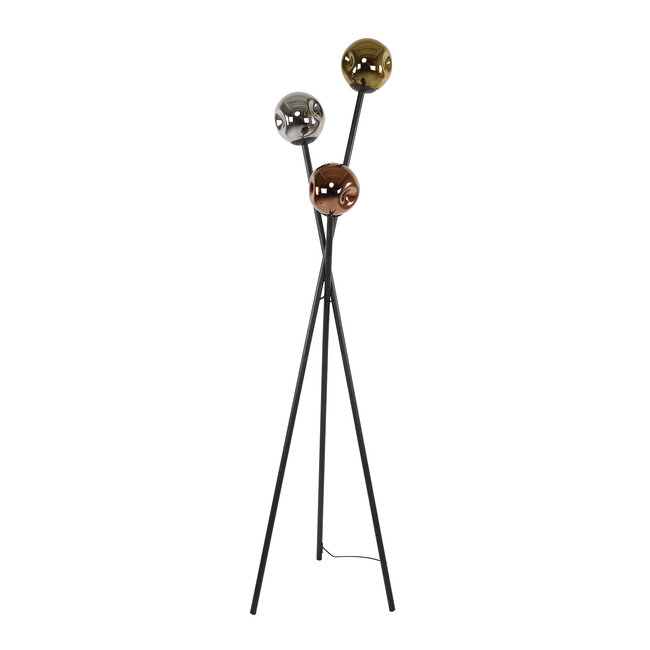 WoonStijl Vloerlamp 3L molecule mix glass