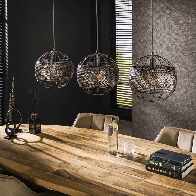 WoonStijl Hanglamp 3L Ø30 armor open