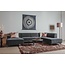 Tower Living Bank Leeds - Chaise longue +  2,5 zits + ottomane Rechts - City 464 Zwart Blauw