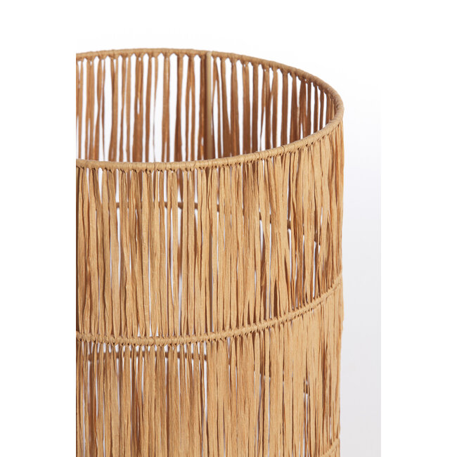 Light en Living Kap cilinder 30-30-40 cm LANZANO raffia  naturel