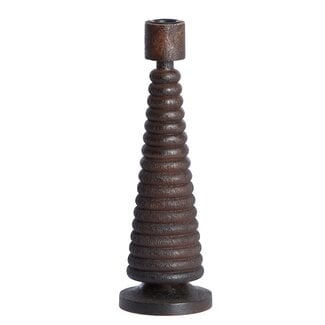 Light en Living Kandelaar Ø9x27.5 cm ALMOLA mango hout donker bruin