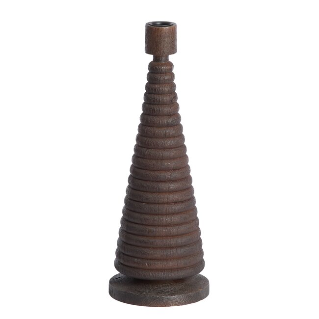 Light en Living Kandelaar Ø12x33 cm ALMOLA mango hout donker bruin
