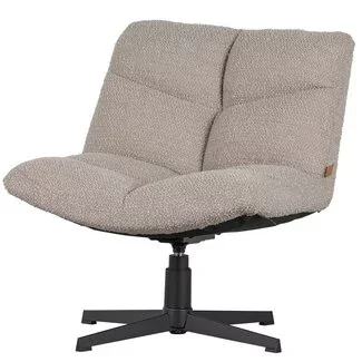 Woood Vinny Draaifauteuil bouclé Zand