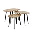 WoonStijl Salontafel set van 3 Acacia organisch