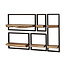 WoonStijl Wandschap set van 5 acacia edge