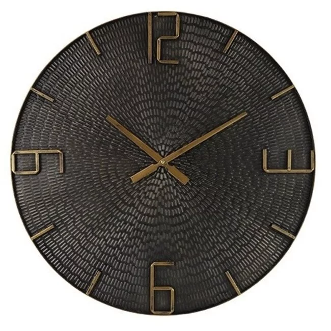 Thomas Kent Wandklok Winton L zwart - Ø80CM