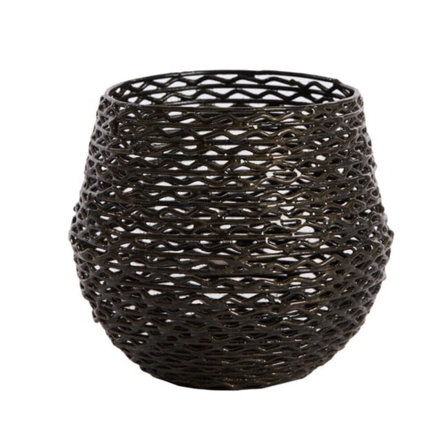 Light en Living Theelicht Ø10x9,5 cm SABANA donker brons