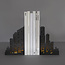 Balvi Boekensteun Skyline Lights zwart