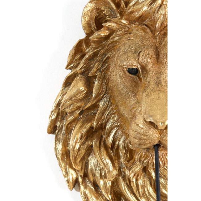 Light en Living Wandlamp 33,5x19x40,5 cm LION antiek brons