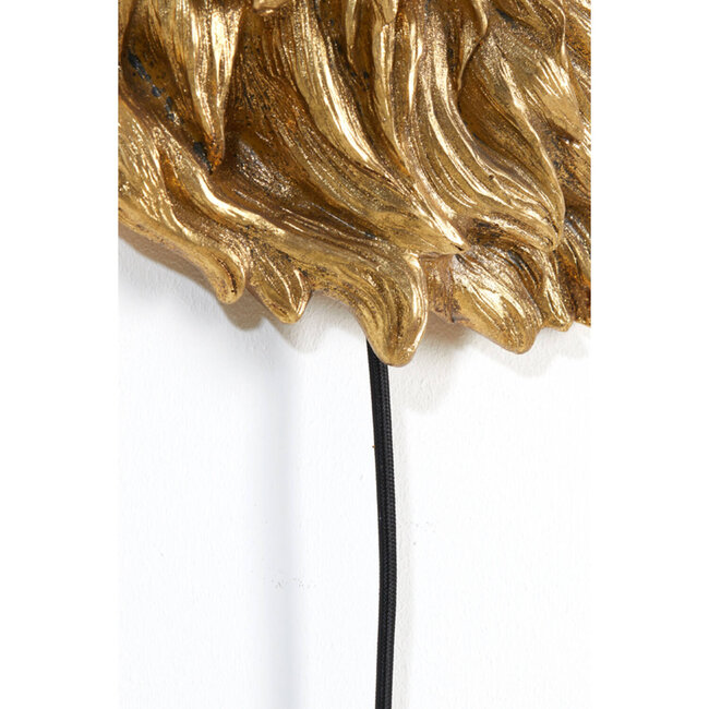 Light en Living Wandlamp 33,5x19x40,5 cm LION antiek brons