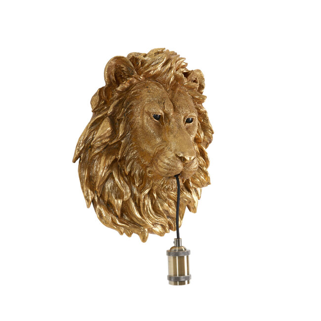 Light en Living Wandlamp 33,5x19x40,5 cm LION antiek brons