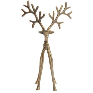 Light en Living Ornament 17x20.5x36 cm REINDEER goud / brons