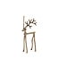 Light en Living Ornament 17x20.5x36 cm REINDEER goud / brons