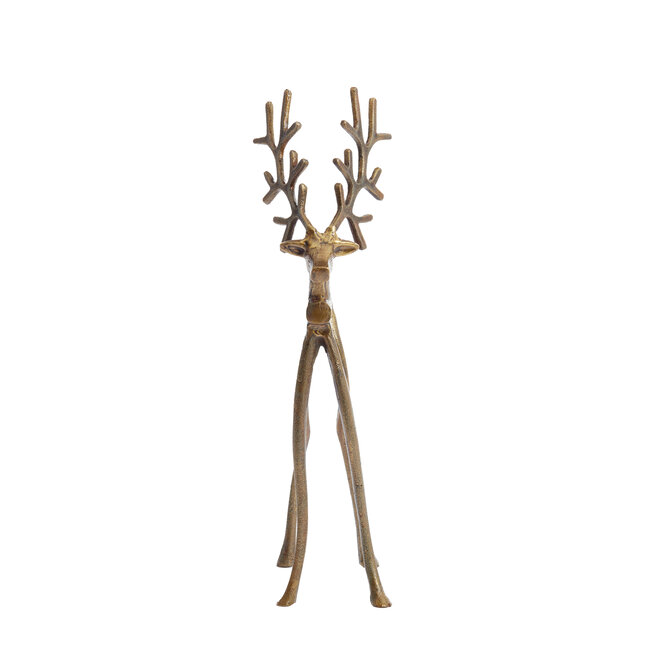 Light en Living Ornament 20.5x13x47 cm REINDEER goud