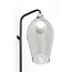 Light en Living Wandlamp 28x20x65 cm LUKARO glas smoke+mat zwart