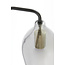 Light en Living Wandlamp 28x20x65 cm LUKARO glas smoke+mat zwart