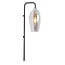 Light en Living Wandlamp 28x20x65 cm LUKARO glas smoke+mat zwart