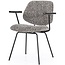 Eleonora Stoel Jon met arml - taupe Maywood