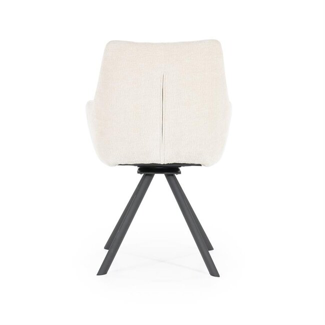 By Boo Eettafelstoel Bliss met armleuning - beige