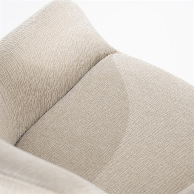 By Boo Eettafelstoel Bliss met armleuning - beige