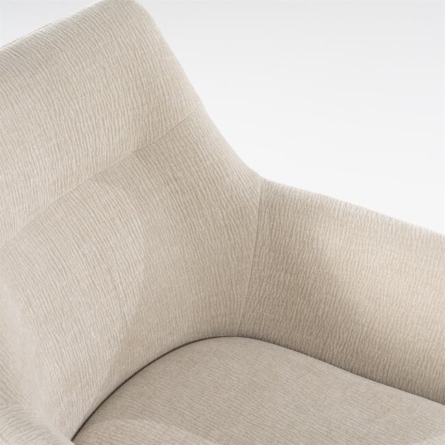 By Boo Eettafelstoel Bliss met armleuning - beige