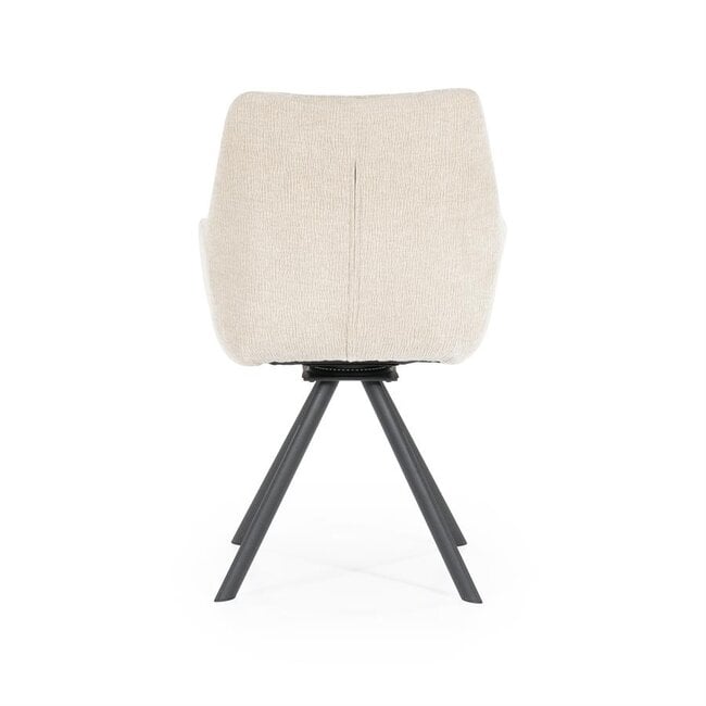 By Boo Eettafelstoel Bliss met armleuning - taupe