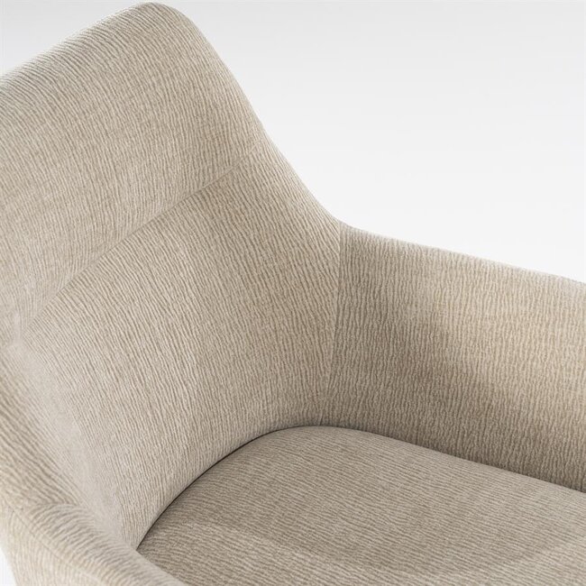 By Boo Eettafelstoel Bliss met armleuning - taupe