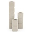 By Boo Set van 3 kandelaren Cube – taupe