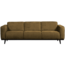 Woood Statement 3-zits bank 230 cm structure velvet brass