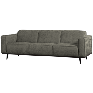 Woood Statement 3-zits bank 230 cm structure velvet frost