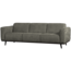Woood Statement 3-zits bank 230 cm structure velvet frost
