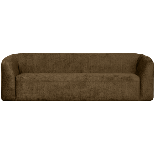 Woood Sloping 3-zits bank structure velvet brass