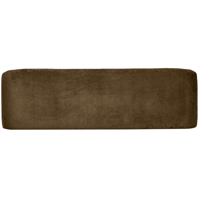 Woood Sloping 3-zits bank structure velvet brass