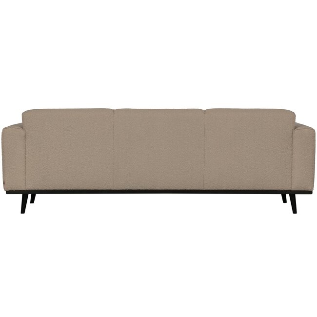 Woood Statement 3-zits bank 230 cm bouclé beige