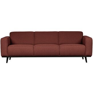 Woood Statement 3-zits bank 230 cm bouclé chestnut