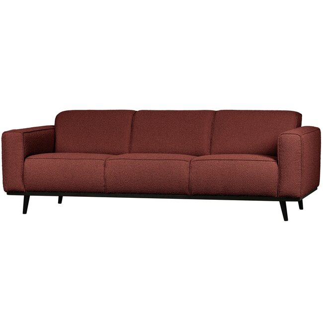 Woood Statement 3-zits bank 230 cm bouclé chestnut