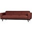 Woood Statement 3-zits bank 230 cm bouclé chestnut