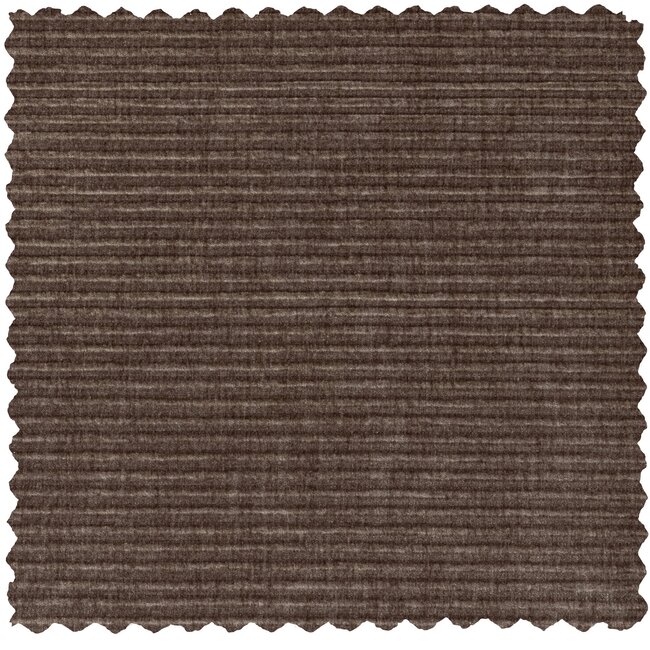Woood Statement 3-zits bank 230 cm brede platte rib taupe