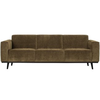 Woood Statement 3-zits bank 230 cm brede platte rib rock
