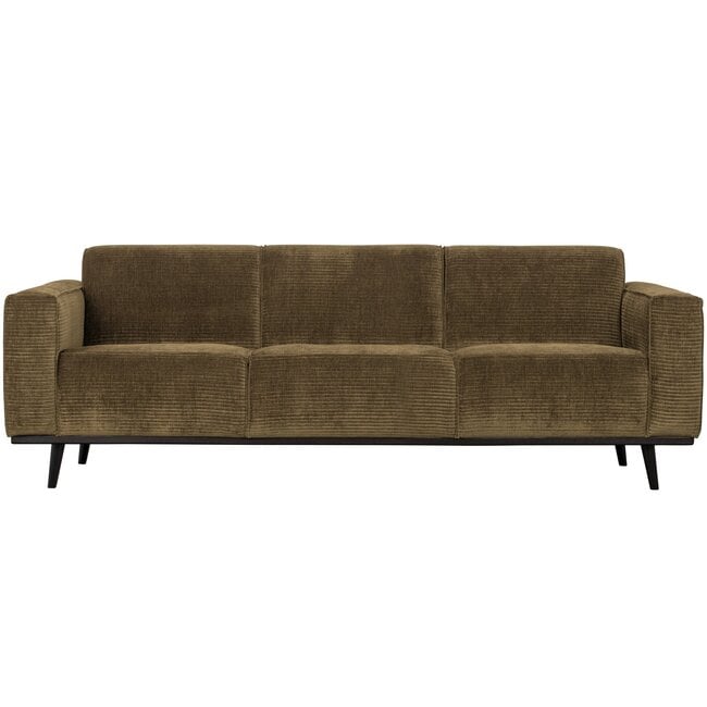 Woood Statement 3-zits bank 230 cm brede platte rib rock
