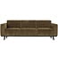 Woood Statement 3-zits bank 230 cm brede platte rib rock