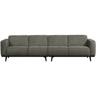 Woood Statement 4-zits bank 280 cm structure velvet frost