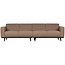 Woood Statement 4-zits bank 280 cm bouclé nougat