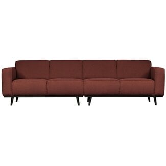 Woood Statement 4-zits bank 280 cm bouclé chestnut