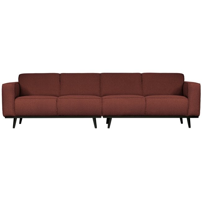 Woood Statement 4-zits bank 280 cm bouclé chestnut