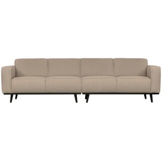 Woood Statement 4-zits bank 280 cm bouclé beige