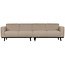 Woood Statement 4-zits bank 280 cm bouclé beige