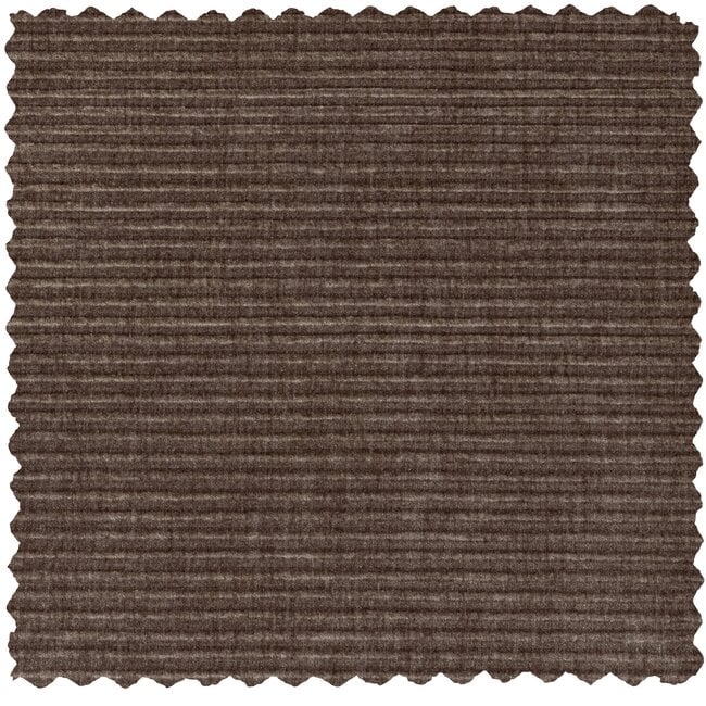Woood Statement 4-zits bank 280 cm platte brede rib taupe